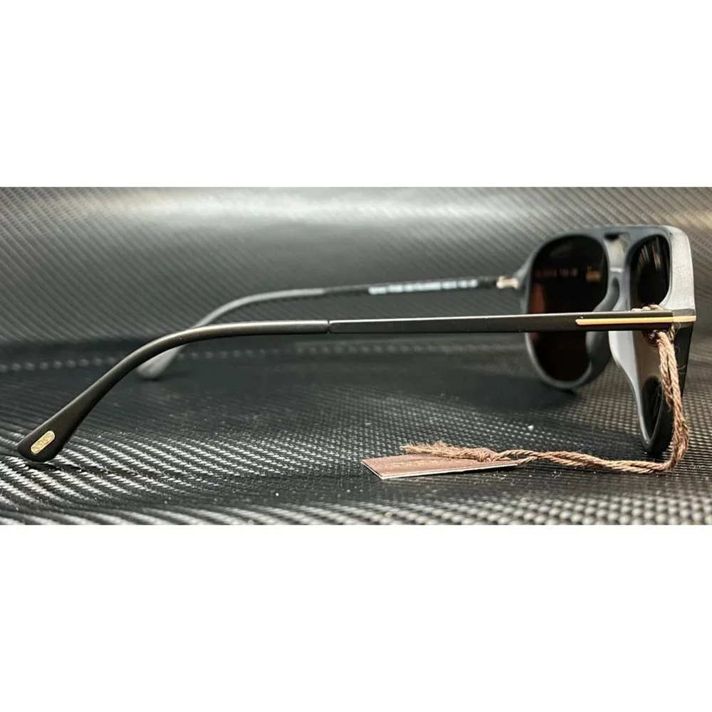 Tom Ford Matte Polarized Men 62mm Sunglasses